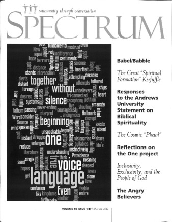 Spectrum, Winter 2012 Thumbnail