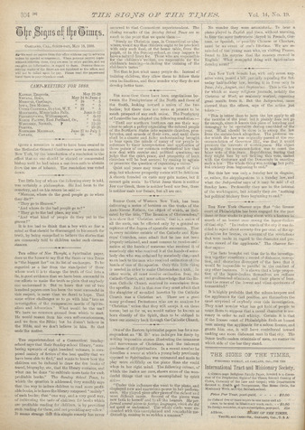 Signs of the Times, 1888, issue 19 Miniature