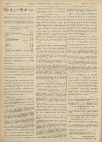 Signs of the Times, 1888, issue 26 Miniature