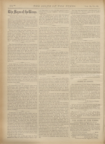 Signs of the Times, 1888, issue 42 Miniature