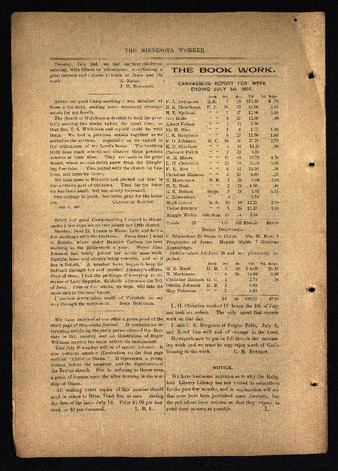 The Minnesota Worker | July 17, 1895 Thumbnail