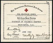 Red Cross Home Nursing card, 1942 miniatura