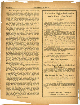 The Remnant of Israel | May, 1928 Thumbnail