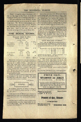 The Minnesota Worker | November 24, 1897 Thumbnail