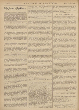 Signs of the Times, 1888, issue 44 Miniature